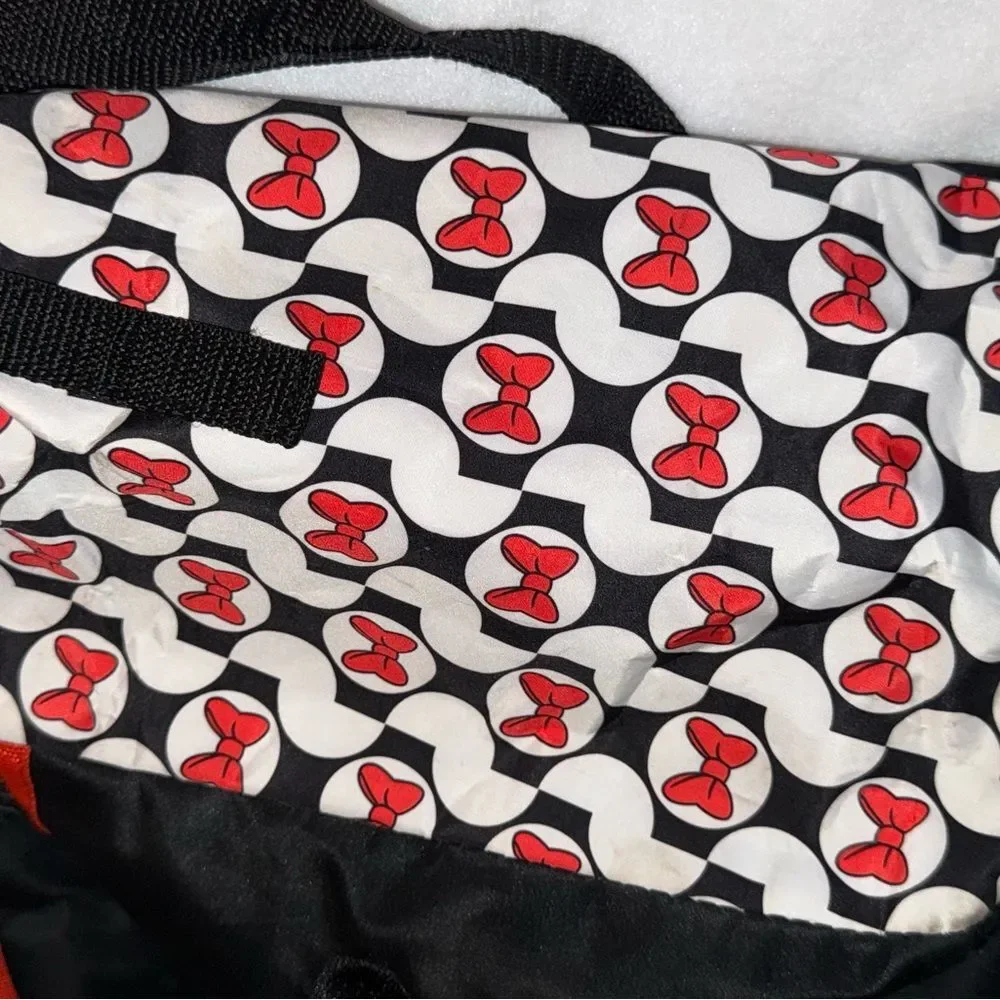 Baby Disney Minnie Mouse Black and Red Diaper Bag Tote Bag Carry All
